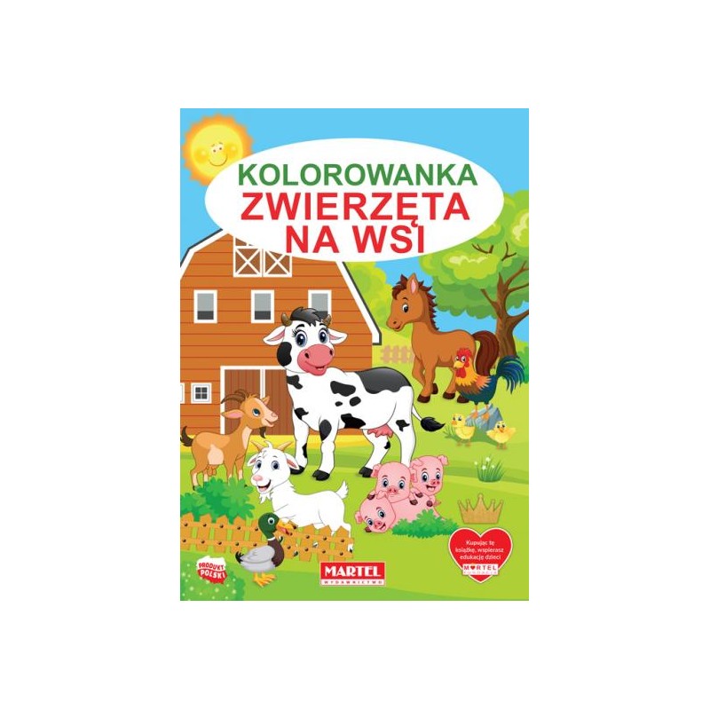 Kolorowanka Zwierz Ta Na Wsi Praca Zbiorowa Motyleksiazkowe Pl